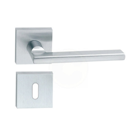 MANIGLIA OTTONE METRO C/BOCCHETTA CROM SATIN