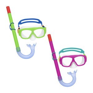 MASCHERA SUBACQUEA + 7 KIT SNORKEL EXPLORA 24035