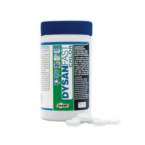 MINIPASTIGLIE DI CLORO ATTIVO DYSANFAST-CLORO Misura: 1 kg past. 3.5 gr