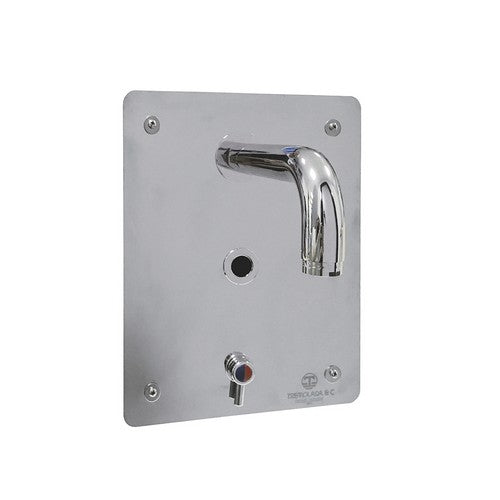 MISCELATORE A FOTOCELLULA PER LAVABO A CANALE Misura: Alim. Batteria 6V Litio