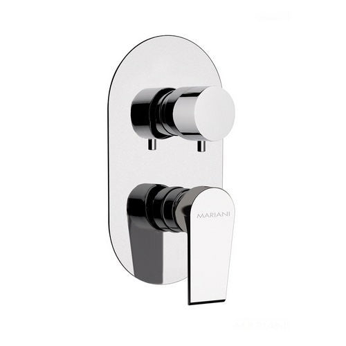 MISCELATORE INCASSO DOCCIA CON DEVIATORE 3 VIE LINEA ARTIC Misura: Bianco Opaco