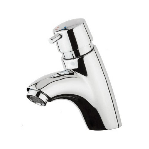 MISCELATORE LAVABO TEMPORIZZATO COASSIALE CON REGOLAZIONE TEMPO