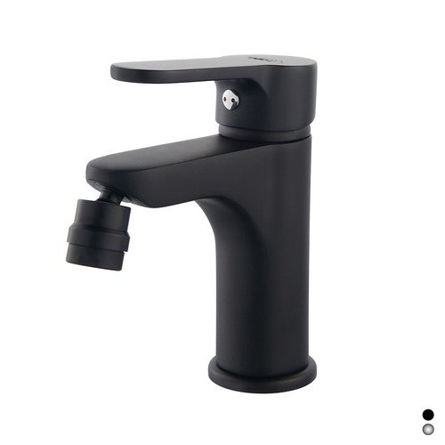 MISCELATORE MONOCOMANDO BIDET SERIE PACO Misura: Nero opaco - Senza piletta