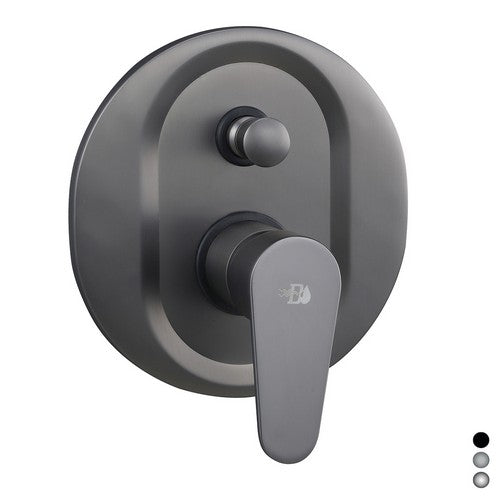 MISCELATORE MONOCOMANDO INCASSO DOCCIA CON DEVIATORE SERIE LIZZY Misura: Nero opaco