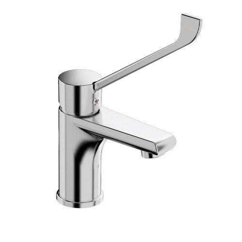 MISCELATORE MONOCOMANDO LAVABO CON LEVA CLINICA LINEA TEN Misura: Cromo