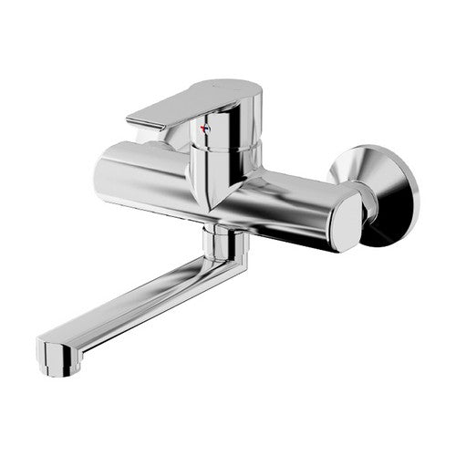 MISCELATORE MONOCOMANDO LAVELLO A MURO LINEA TEN Misura: Cromo