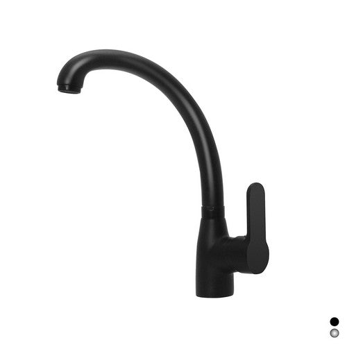 MISCELATORE MONOCOMANDO LAVELLO BOCCA ALTA SERIE PACO Misura: Nero opaco