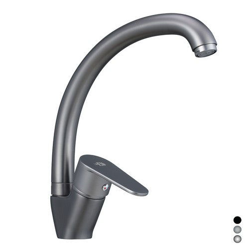 MISCELATORE MONOCOMANDO LAVELLO CANNA ALTA SERIE LIZZY Misura: Cromo