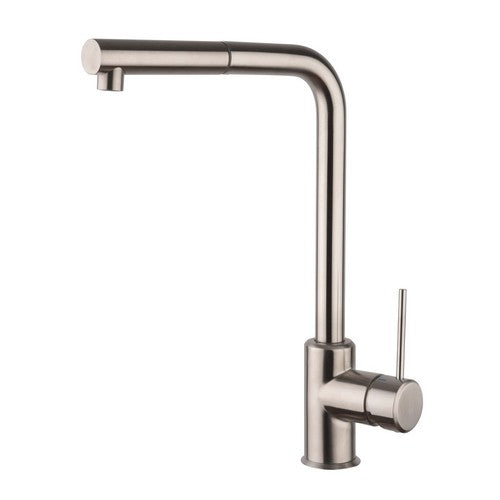 MISCELATORE MONOCOMANDO LAVELLO CON DOCCIA ESTRAIBILE LINEA PIN Misura: Acciaio Spazzolato