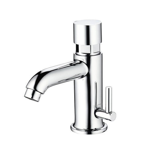 MISCELATORE TEMPORIZZATO TIME CANNA TONDA PER LAVABO Misura: Cromo