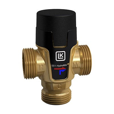 MISCELATORE TERMOSTATICO HYDRO MIX LK 551 FILETTATURA MASCHIO Misura: 1" - 35°C-65°C