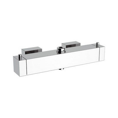 MISCELATORE TERMOSTATICO QUADRO DOPPIA USCITA Misura: Cromo