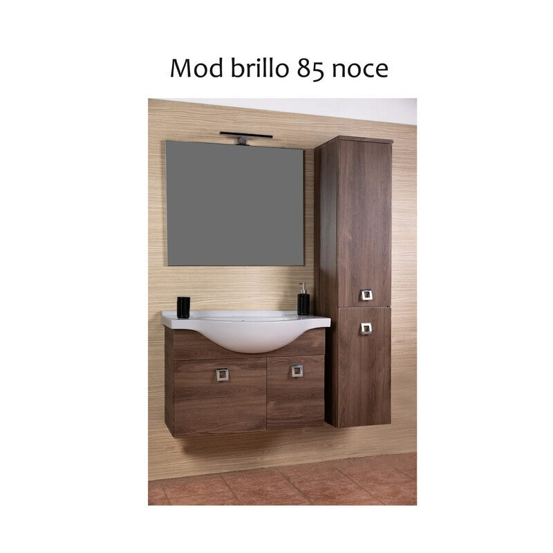 MOBILE BAGNO BRILLO 85 SOSPESO NOCE