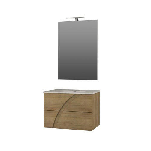MOBILE BAGNO COMPLETO SOSPESO KANSAS Misura: Noce L. 60 cm