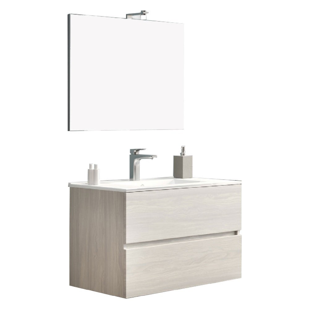 MOBILE BAGNO 'EASY' base 101 x 47 x h.53 - rovere grigio