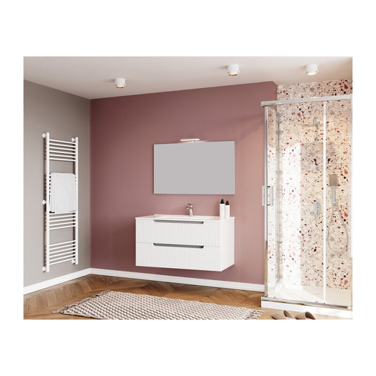 MOBILE BAGNO IBIZA 100 SOSPESO 2 CASS BIANCO