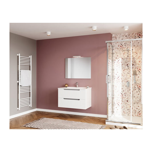 MOBILE BAGNO IBIZA  80 SOSPESO 2 CASS BIANCO
