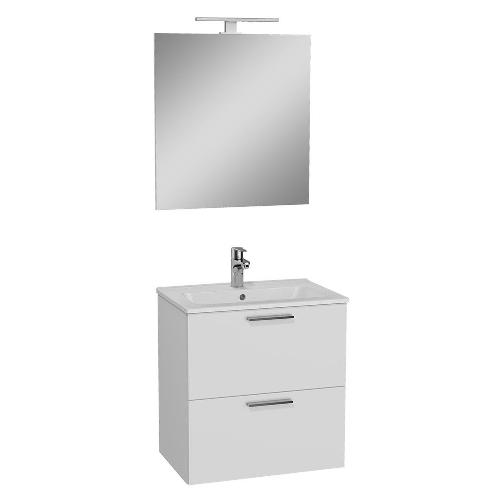 MOBILE BAGNO 'MIA' base cm. 57,5 x 37,8 x 59,6 - bianco lucido