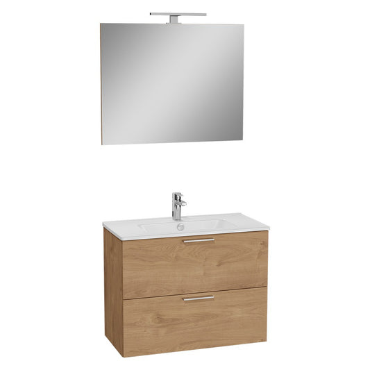 MOBILE BAGNO 'MIA' base cm. 77,5 x 37,8 x 59,6 - golden oak