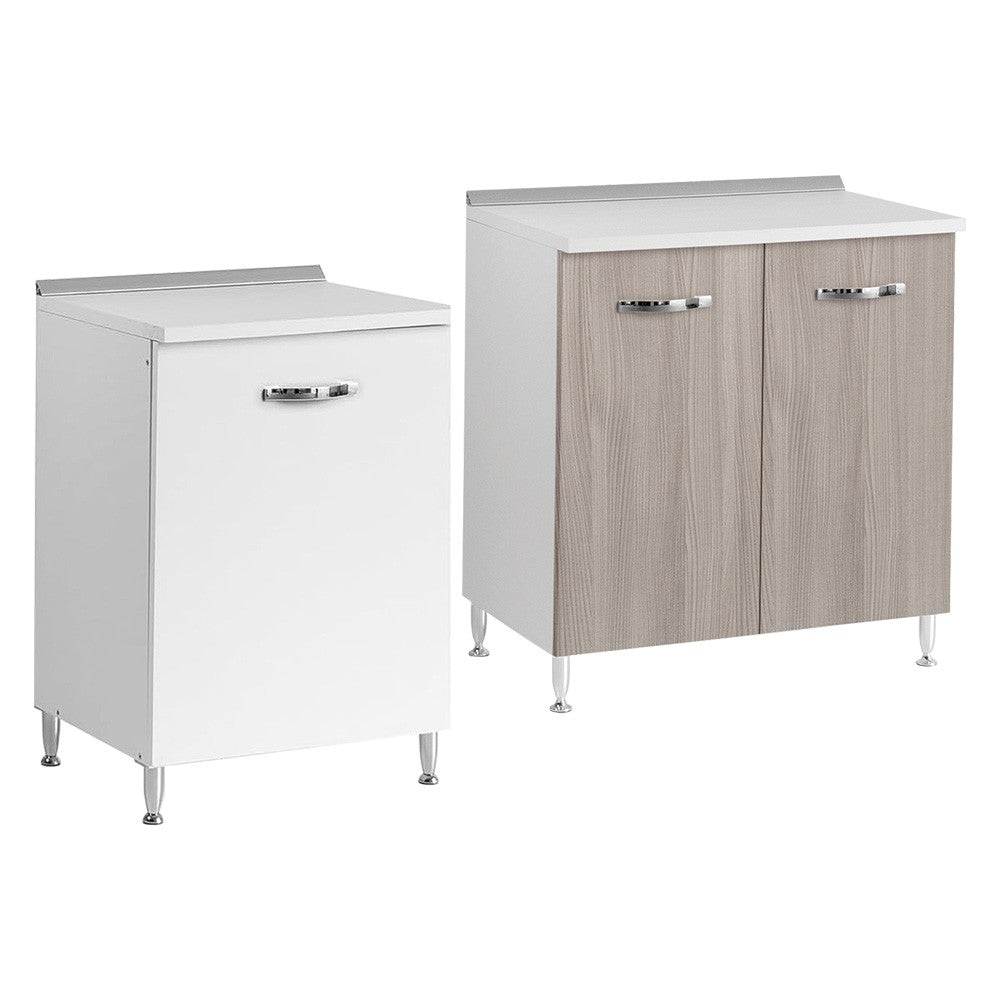 MOBILE BASE PER CUCINE COMPONIBILI L.60 x P.50 x H.85. - 1 anta - col. olmo