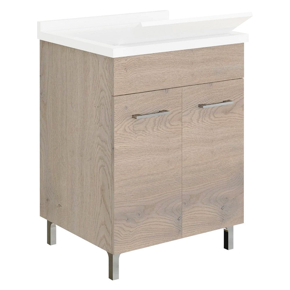 MOBILE LAVATOIO A DUE ANTE cm 58,2 x 50 x h.83,5 - noce americano
