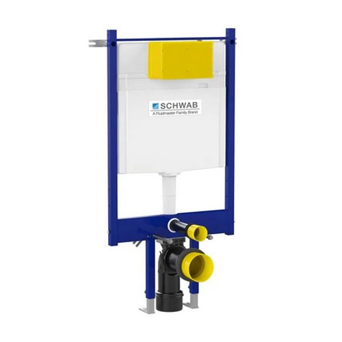 MODULO PER WC SOSPESO CASSETTA SCHWAB INCASSO DUPLO WC 199 SLIM Misura: 3-6 lt