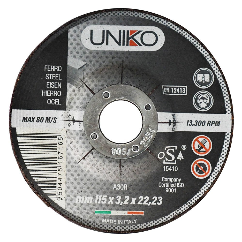 MOLA ABRASIVA PER FERRO ø 230 x 3,2