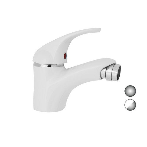 MONOCOMANDO BIDET SERIE MARZIA Misura: Bianco Opaco-Cromo
