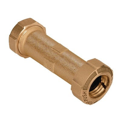 MONOGIUNTO DIRITTO PROLUNGATO PER PE/PE CON ANELLO OTTONE Misura: 32 x 32 Lungh. 127 mm