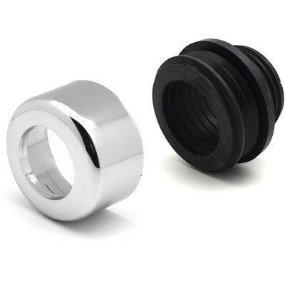 MORSETTO COMBINATO CON COPRIMORSETTO CROMATO DIAM 48-58 MM Misura: Diam. 48-58mm