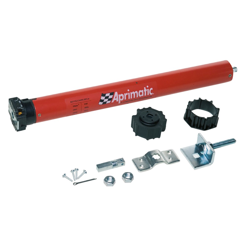 MOTORE TUBOLARE ELETTRICO PER TAPPARELLE 'ROLLER KIT REVOLUX 45S' coppia 50 Nm - max.90 kg. - 230W