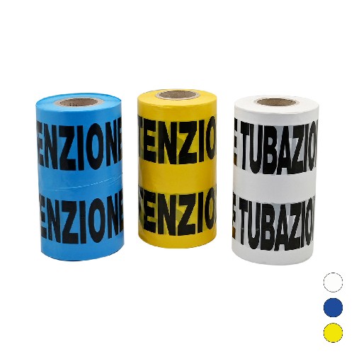 NASTRO AVVERTITORE Misura: Giallo tubo gas - 200 mt