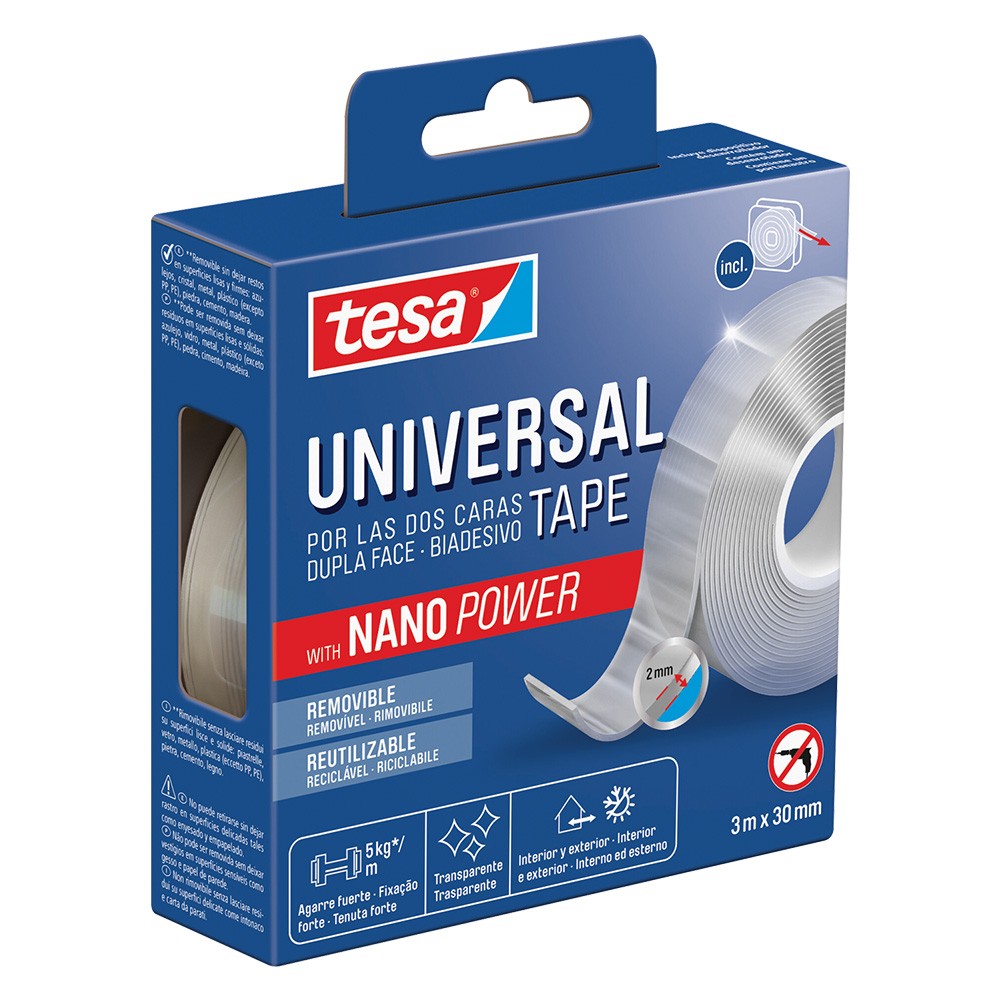 NASTRO BIADESIVO UNIVERSALE mm 30 x mt. 3