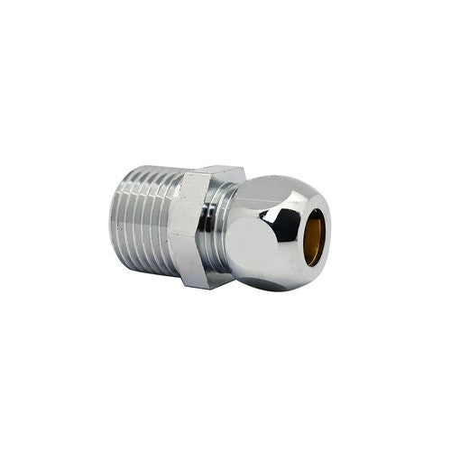 NIPPLE BICONO CROMATO PER CANNETTE Misura: 3/8 x 3/8 Diam. 12
