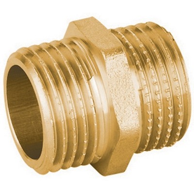 NIPPLE DIRITTO MM IN OTTONE GIALLO PESANTE IBP Misura: 2"