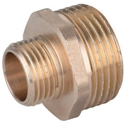 NIPPLE DIRITTO RIDOTTO MM OTTONE GIALLO IBP Misura: 1"1/4 x 1"