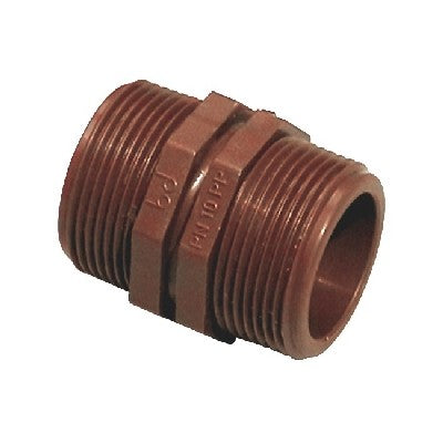 NIPPLE DOPPIO IN PP MARRONE Misura: 1"