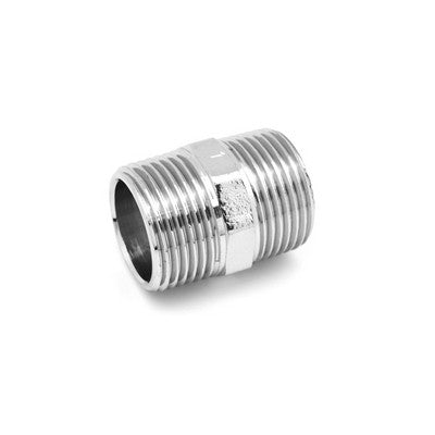 NIPPLE DOPPIO MM IN OTTONE CROMO IBP Misura: 1" -CONF