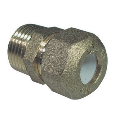 NIPPLE MASCHIO BICONO PER RAME CON OGIVA TEFLON TIEMME Misura: 1/2 x 12R
