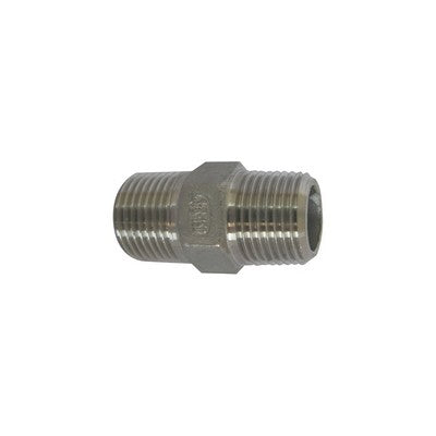 NIPPLE MM ACCIAIO INOX Misura: 3/8"