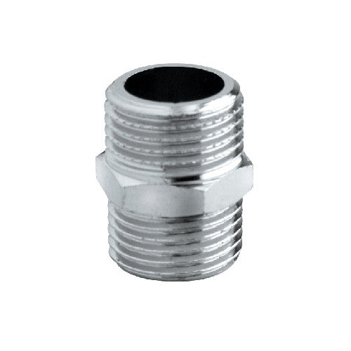 NIPPLES DOPPIO OTTONE CROMATO Misura: 1/8