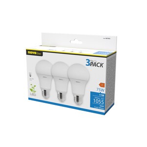 NOVA LAMPADINA LED GOCCIA CLASSIC E27 11W 6500K  3 PZ