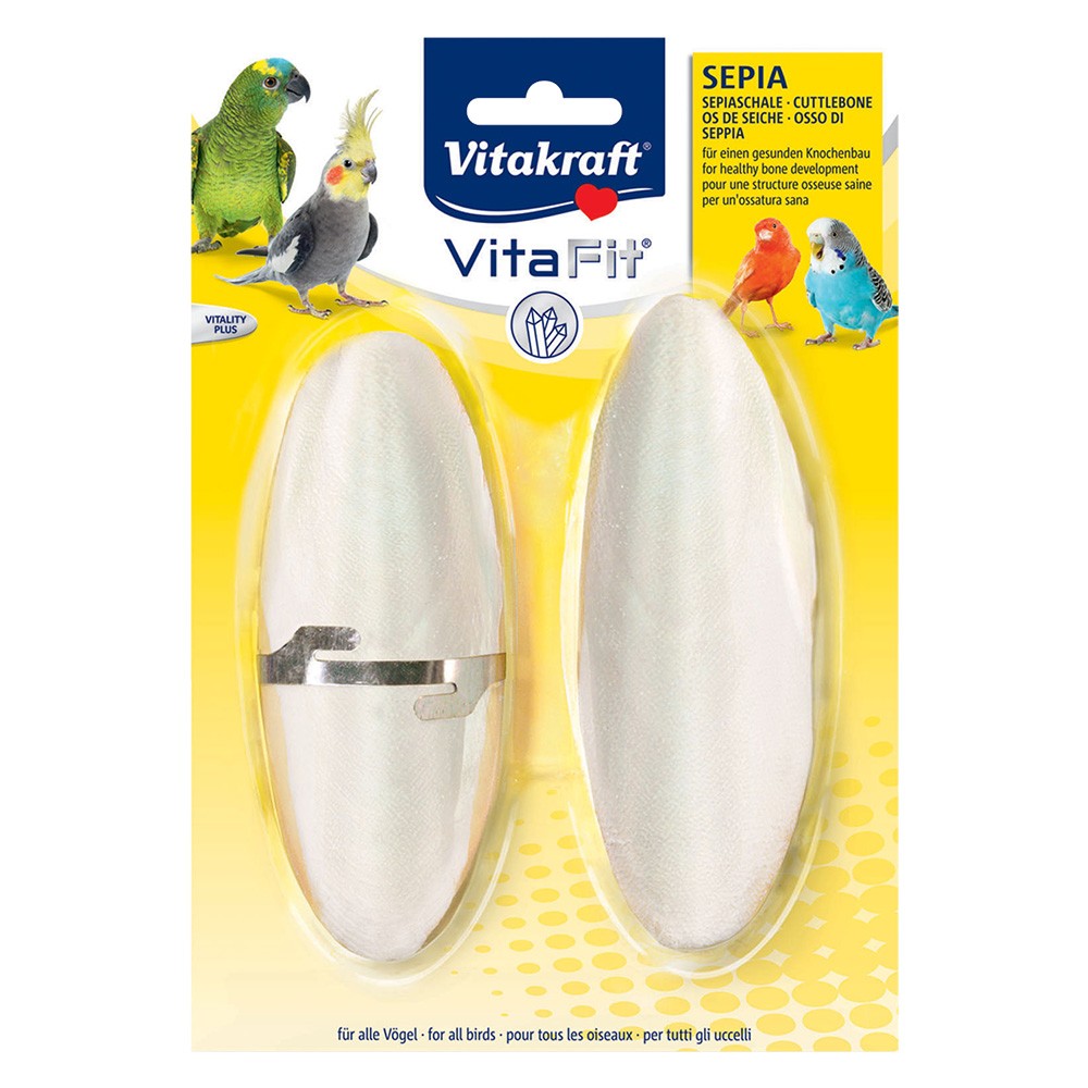 'OSSI DI SEPPIA' PER UCCELLI cf. 2 pz.