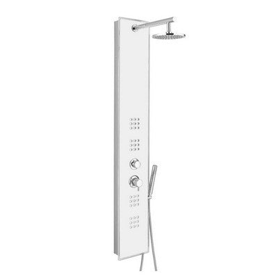 PANNELLO DOCCIA IDROTERAPICA MULTIFUNZIONE MOD. CRYSTAL Misura: Bianco