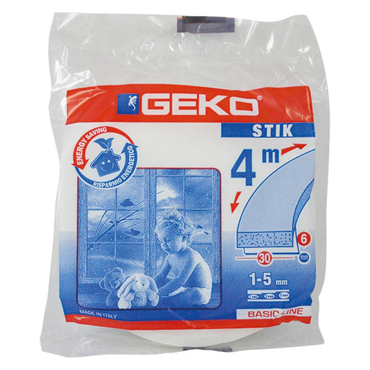 PARAFREDDO IN SPUGNA PER PORTE E FINESTRE 'STIK' mm 20 x mt. 4 - bianco