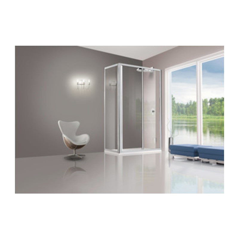 PARETE FISSA CRISTALLO TRASP. 3 MM 78/82 CM