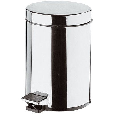 PATTUMIERA PER TOILETTE CILINDRICA CON APERTURA A PEDALE 5 LITRI LUX Misura: Diam. 200 x H. 290mm