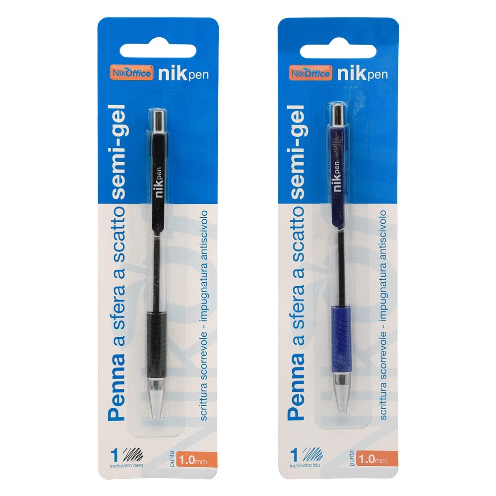 PENNA A SCATTO inchiostro blu