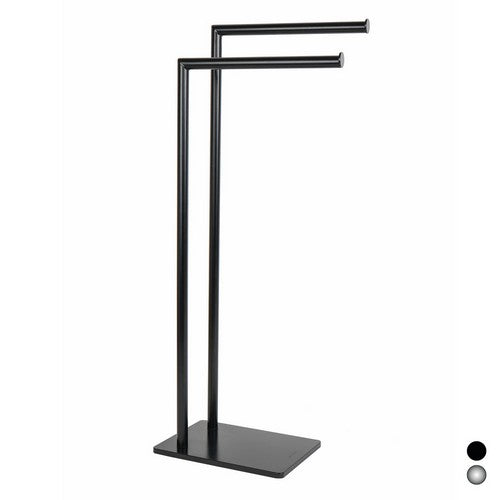 PIANTANA PORTA ASCIUGAMANI MOD. ZERO METAFORM Misura: Nero cm 18 x h. 78 x 33