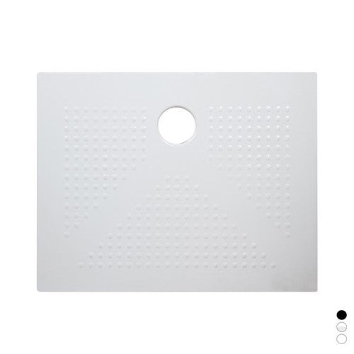 PIATTO DOCCIA H3.6 RETTANGOLARE IN CERAMICA Misura: Bianco Opaco cm 80 x 100 H3,6